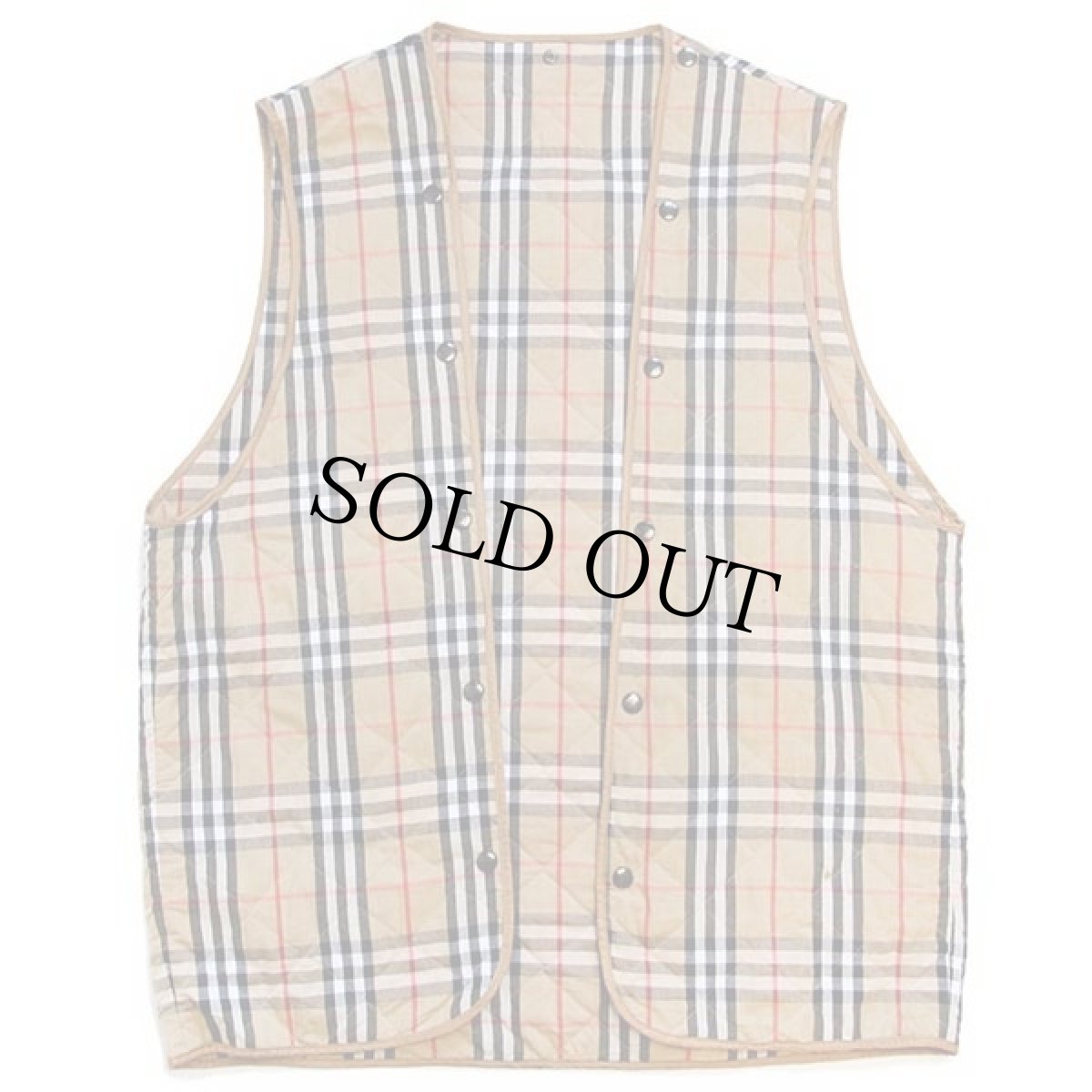 画像3: 80s 英国製 Burberrysバーバリー PRORSUM ノバチェック タータンチェック キルティングライナー★コート (3)