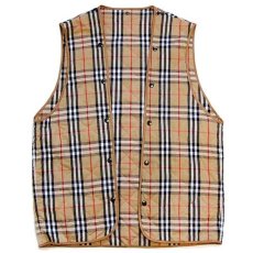 画像3: 80s 英国製 Burberrysバーバリー PRORSUM ノバチェック タータンチェック キルティングライナー★コート (3)