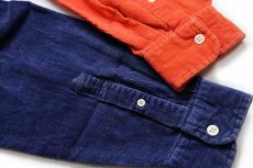 画像5: 90s J.CREW クレイジーパターン ボタンダウン コットン コーデュロイシャツ M (5)