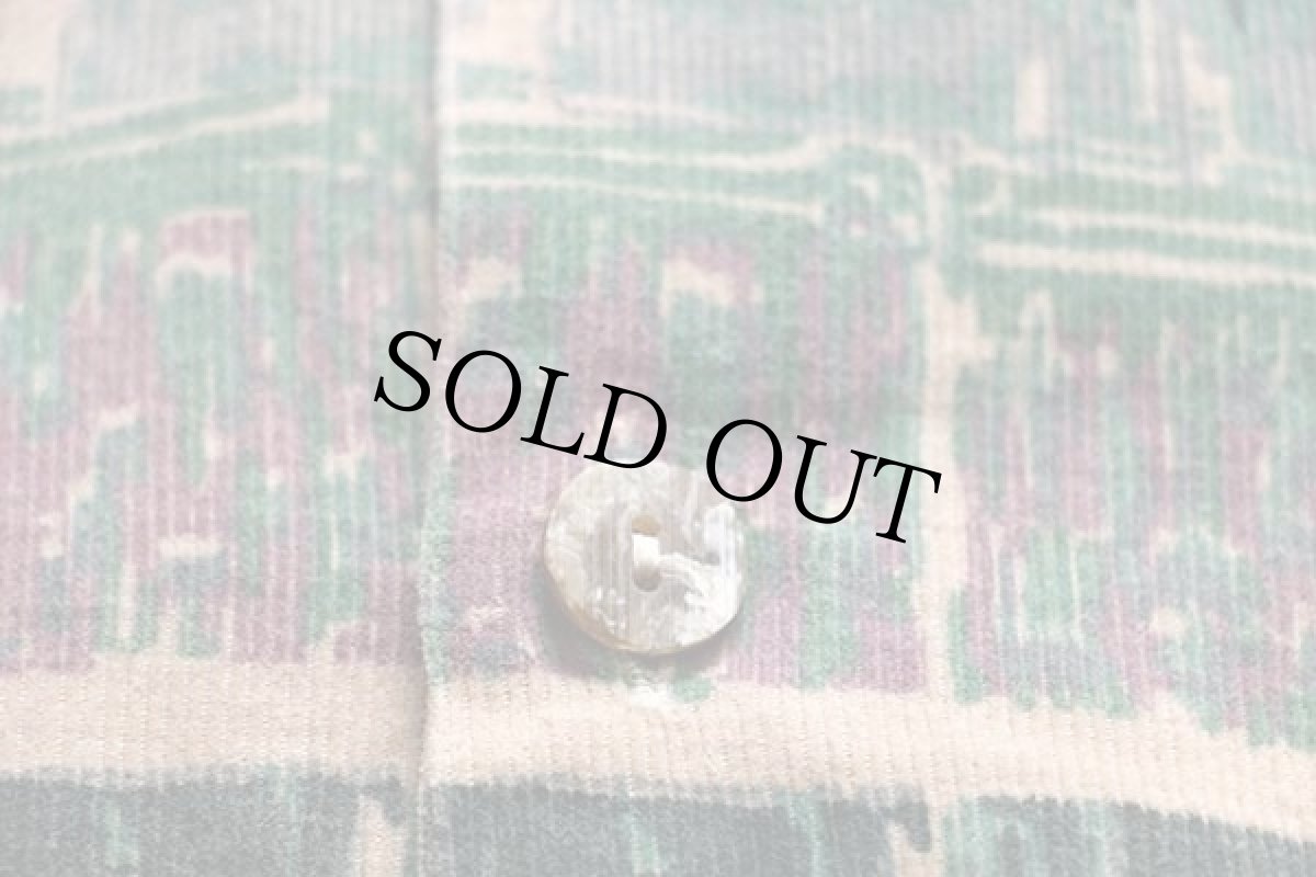 画像5: ルーマニア製 総柄 コットン プリントコーデュロイシャツ (5)