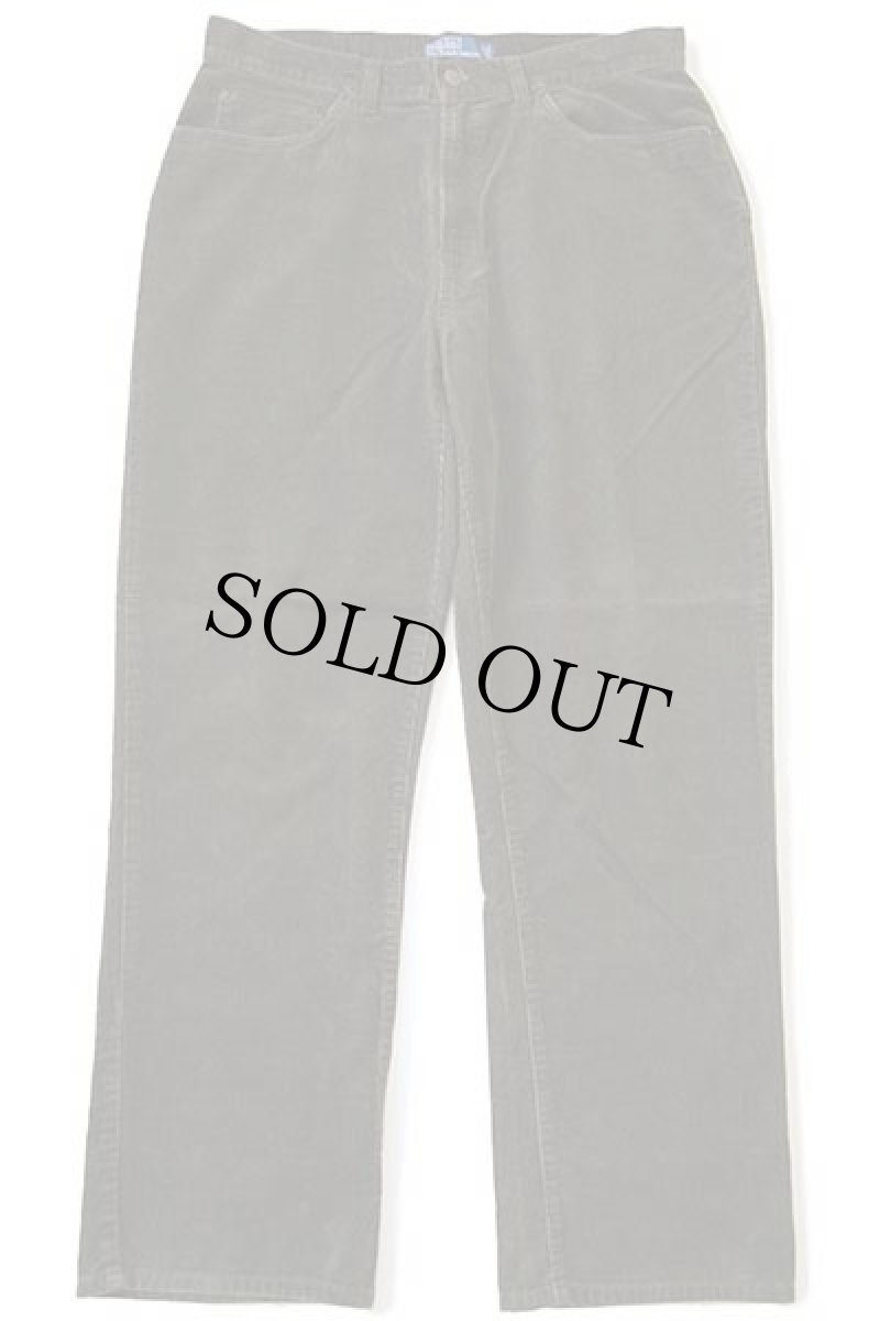 画像2: ポロ ラルフローレン コットン コーデュロイパンツ オリーブ w33 L30 (2)