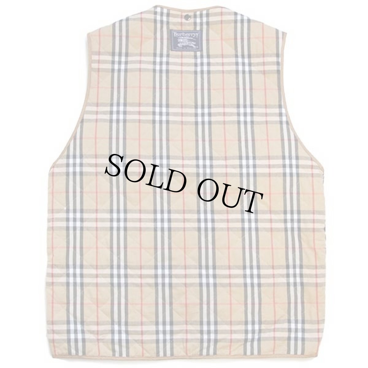 画像4: 80s 英国製 Burberrysバーバリー PRORSUM ノバチェック タータンチェック キルティングライナー★コート (4)