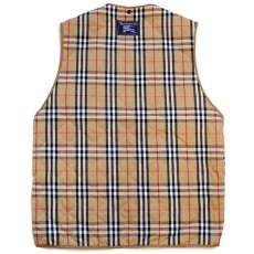 画像4: 80s 英国製 Burberrysバーバリー PRORSUM ノバチェック タータンチェック キルティングライナー★コート (4)