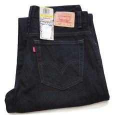 画像1: デッドストック★メキシコ製 Levi'sリーバイス 550 ブラック デニムパンツ w33 L28 HUSKY (1)