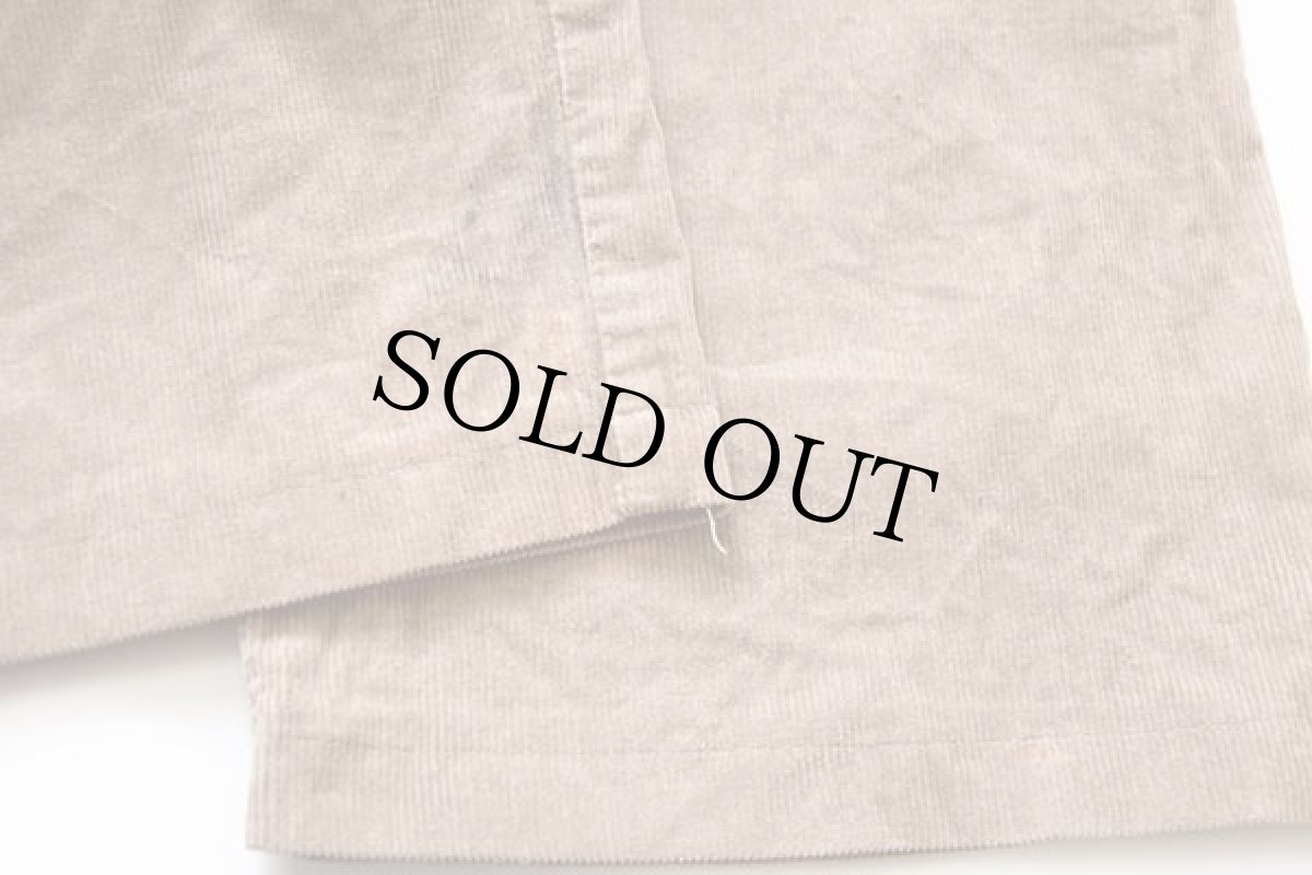 画像8: 90s イタリア製 Levi'sリーバイス コットン コーデュロイ オーバーオール ベージュ L★ユーロ (8)