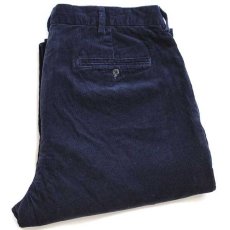 画像1: ポロ ラルフローレン HAMMOND PANT ツータック コットン コーデュロイパンツ 濃紺 w36 L30★スラックス (1)