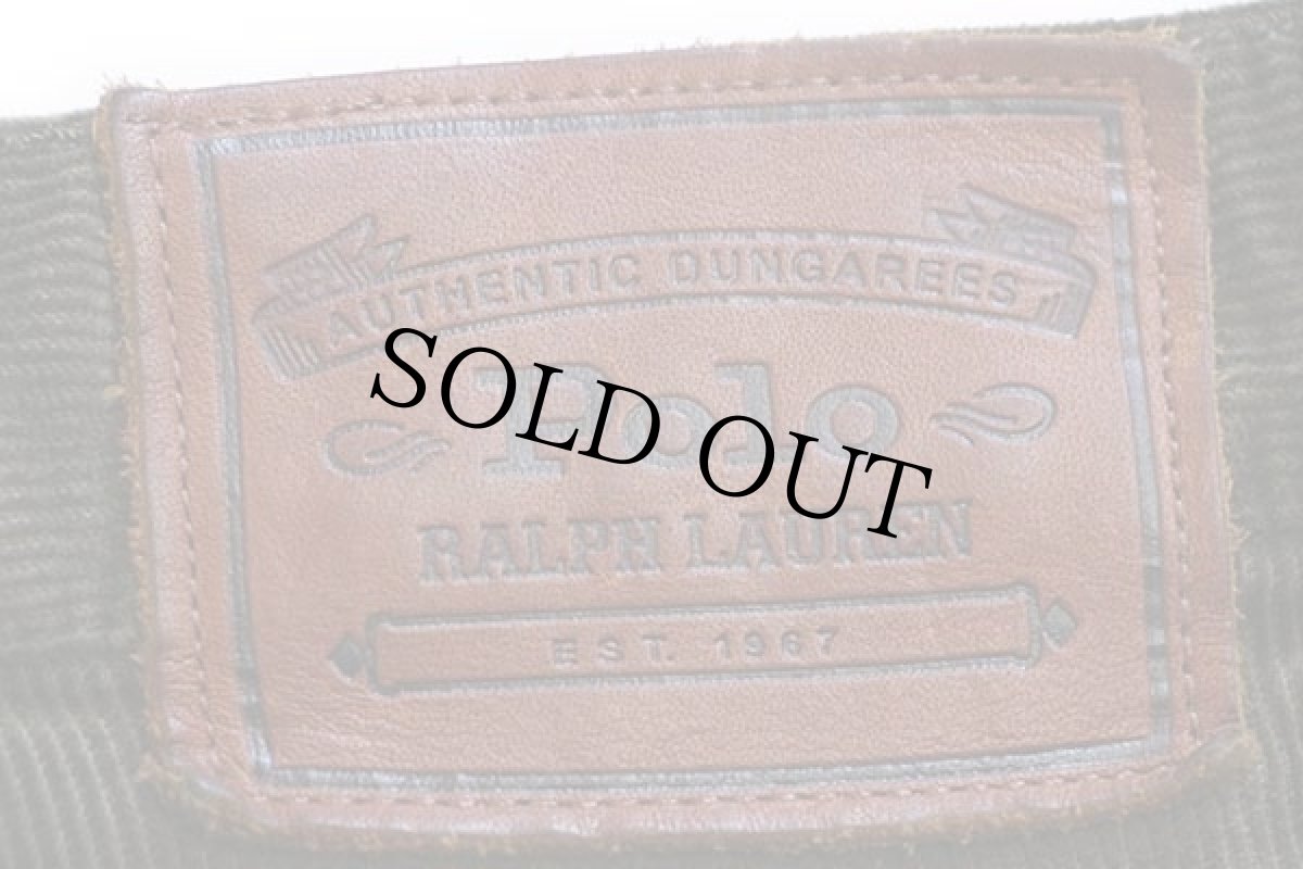 画像6: ポロ ラルフローレン コットン コーデュロイパンツ オリーブ w33 L30 (6)