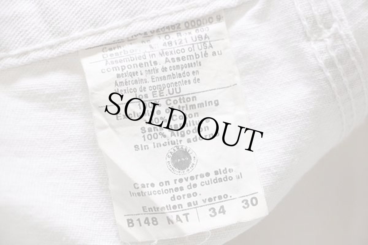 画像6: 00s メキシコ製 carharttカーハート コットン ペインターパンツ ペンキ飛び 生成り w34 L30 (6)