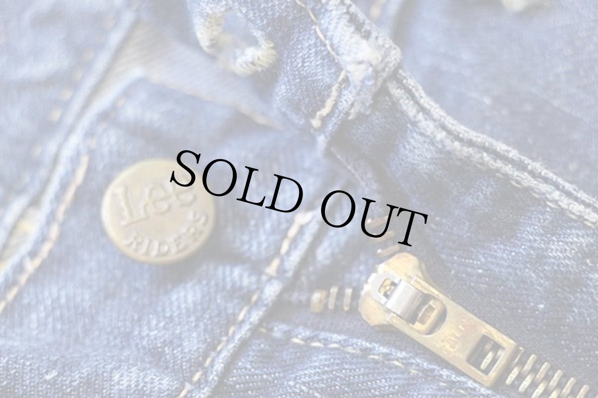 画像7: 60s USA製 Leeリー 101Z サイド黒タグ 耳付き デニムパンツ w33 (7)