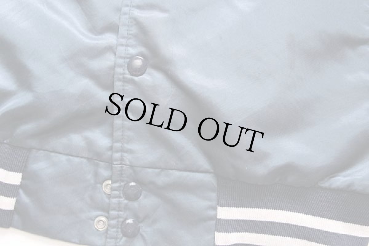 画像5: 90s USA製 Chalk Line MLB New York Yankees ニューヨーク ヤンキース キルティングライナー ナイロンスタジャン 紺 S (5)