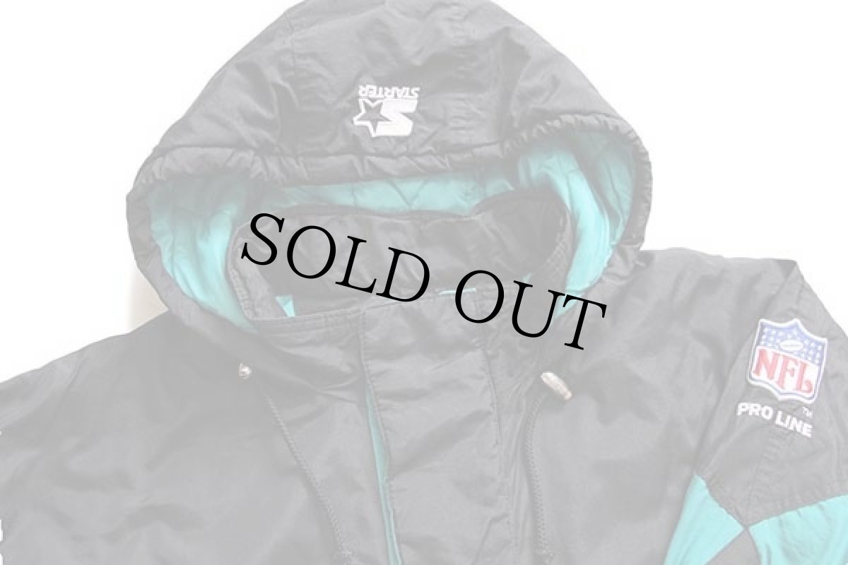 画像3: 90s STARTERスターター NFL MIAMI DOLPHINS 刺繍 プルオーバー キルティングライナー ナイロンパーカー M (3)