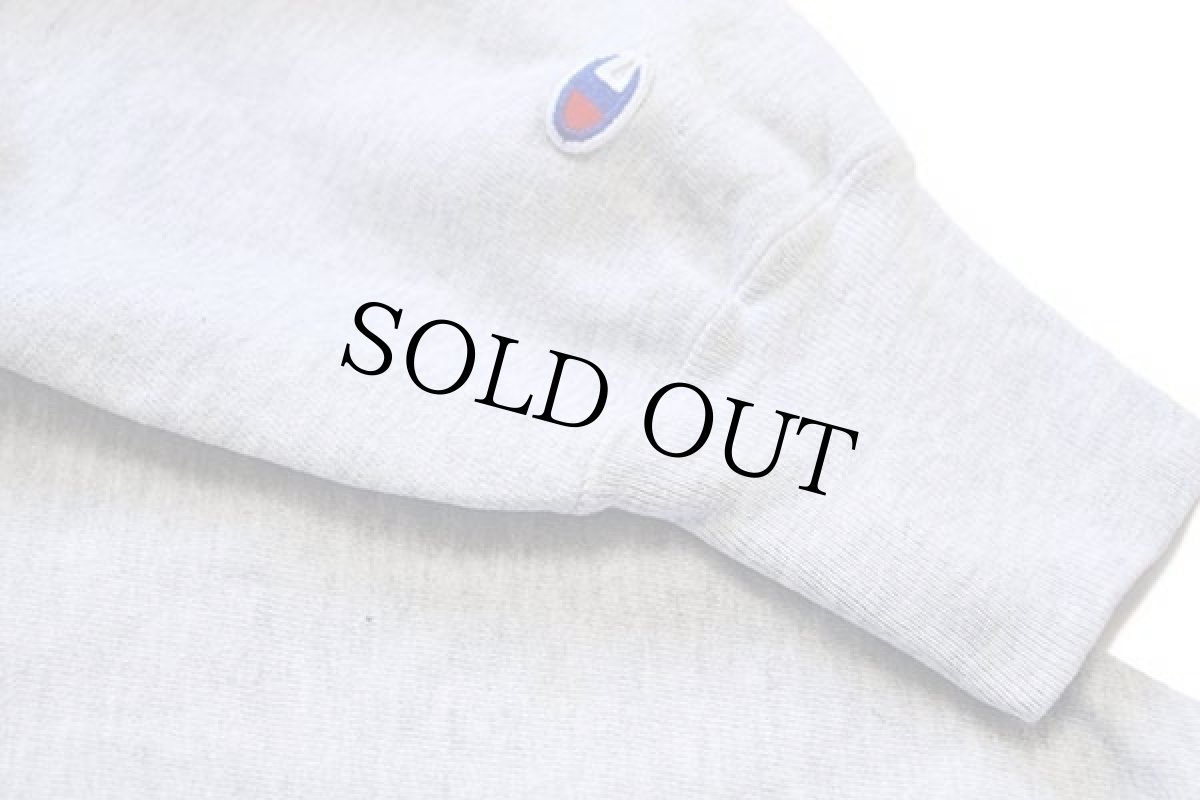 画像6: 90s USA製 Championチャンピオン CAMP LONGHORN リバースウィーブ スウェット 杢グレー XL (6)