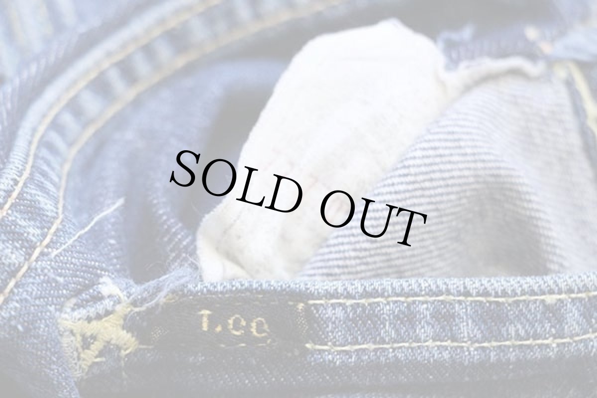 画像8: 60s USA製 Leeリー 101Z サイド黒タグ 耳付き デニムパンツ w33 (8)