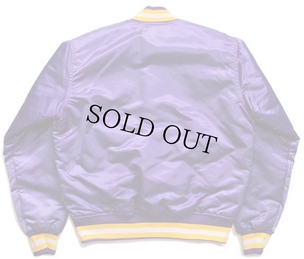 画像2: 90s USA製 STARTERスターター NFL MINNESOTA VIKINGS キルティングライナー ナイロンスタジャン 紫 M (2)