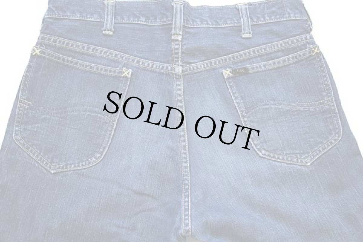 画像5: 60s USA製 Leeリー 101Z サイド黒タグ 耳付き デニムパンツ w33 (5)