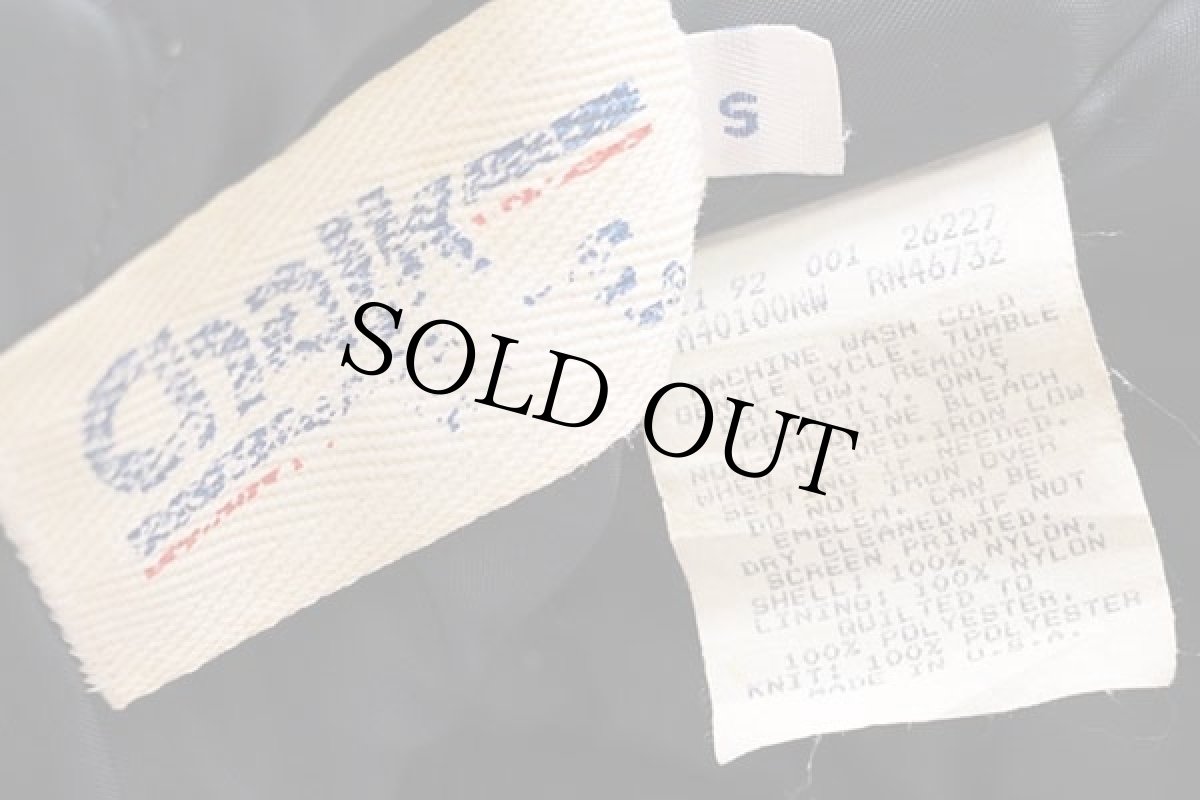 画像4: 90s USA製 Chalk Line MLB New York Yankees ニューヨーク ヤンキース キルティングライナー ナイロンスタジャン 紺 S (4)