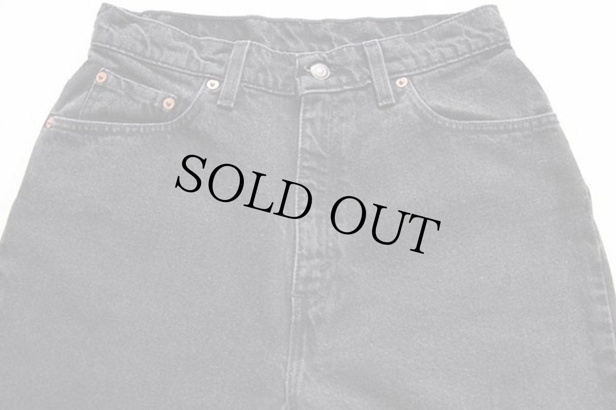 画像4: 90s USA製 Levi'sリーバイス 521 ブラック デニムパンツ 12 MED (4)