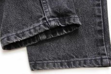 画像8: 90s USA製 Levi'sリーバイス 521 ブラック デニムパンツ 12 MED (8)