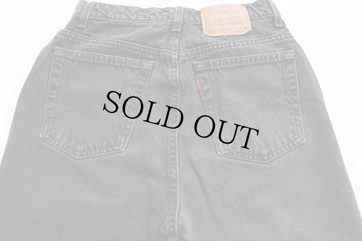 画像5: 90s USA製 Levi'sリーバイス 521 ブラック デニムパンツ 12 MED (5)