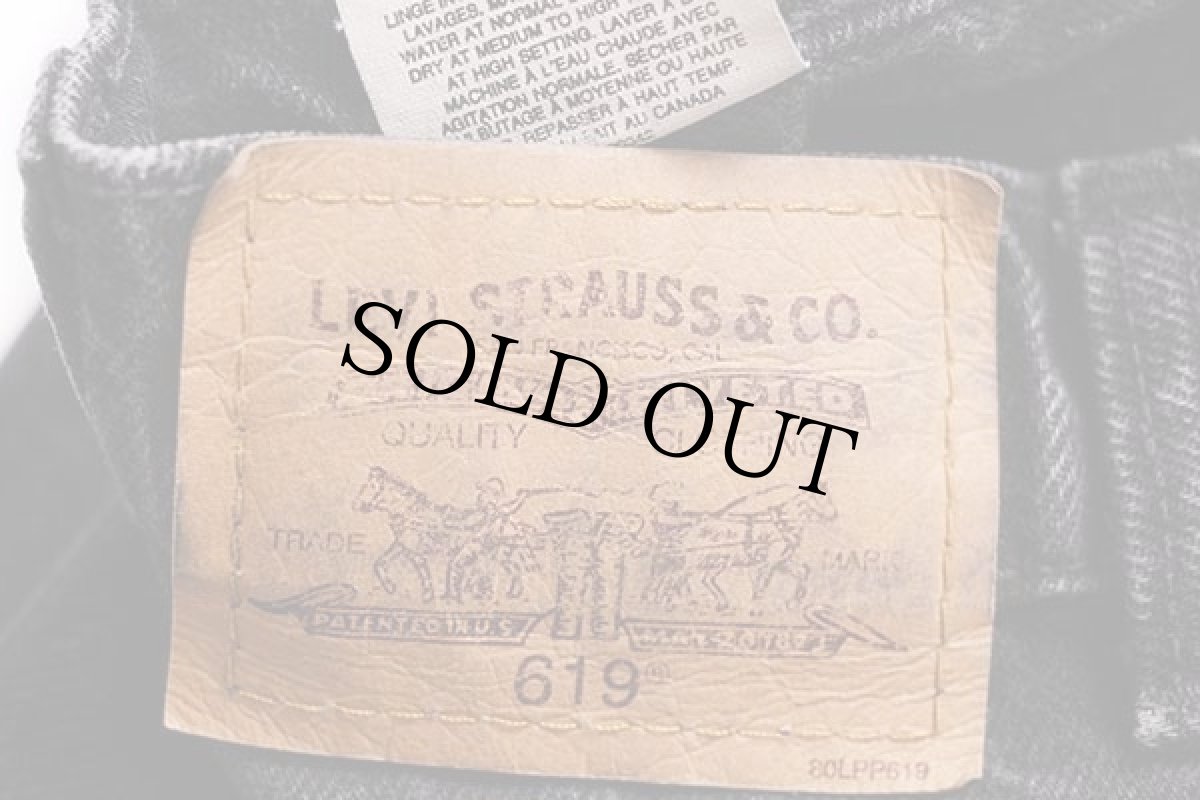 画像6: 90s カナダ製 Levi'sリーバイス 619 ブラック デニムパンツ w32 L32 (6)