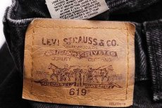 画像6: 90s カナダ製 Levi'sリーバイス 619 ブラック デニムパンツ w32 L32 (6)