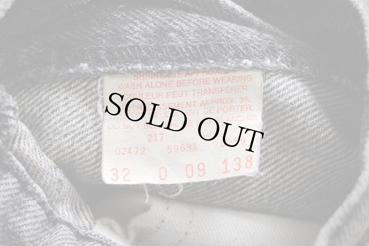 画像7: 80s カナダ製 Levi'sリーバイス 631 先染め ブラック デニムパンツ w32 (7)