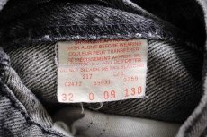 画像7: 80s カナダ製 Levi'sリーバイス 631 先染め ブラック デニムパンツ w32 (7)