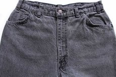 画像4: 80s カナダ製 Levi'sリーバイス 631 先染め ブラック デニムパンツ w32 (4)