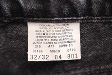 画像7: 90s カナダ製 Levi'sリーバイス 619 ブラック デニムパンツ w32 L32 (7)