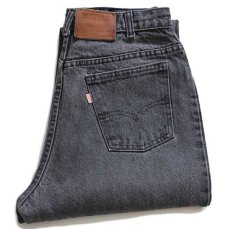 画像1: 80s カナダ製 Levi'sリーバイス 631 先染め ブラック デニムパンツ w32 (1)