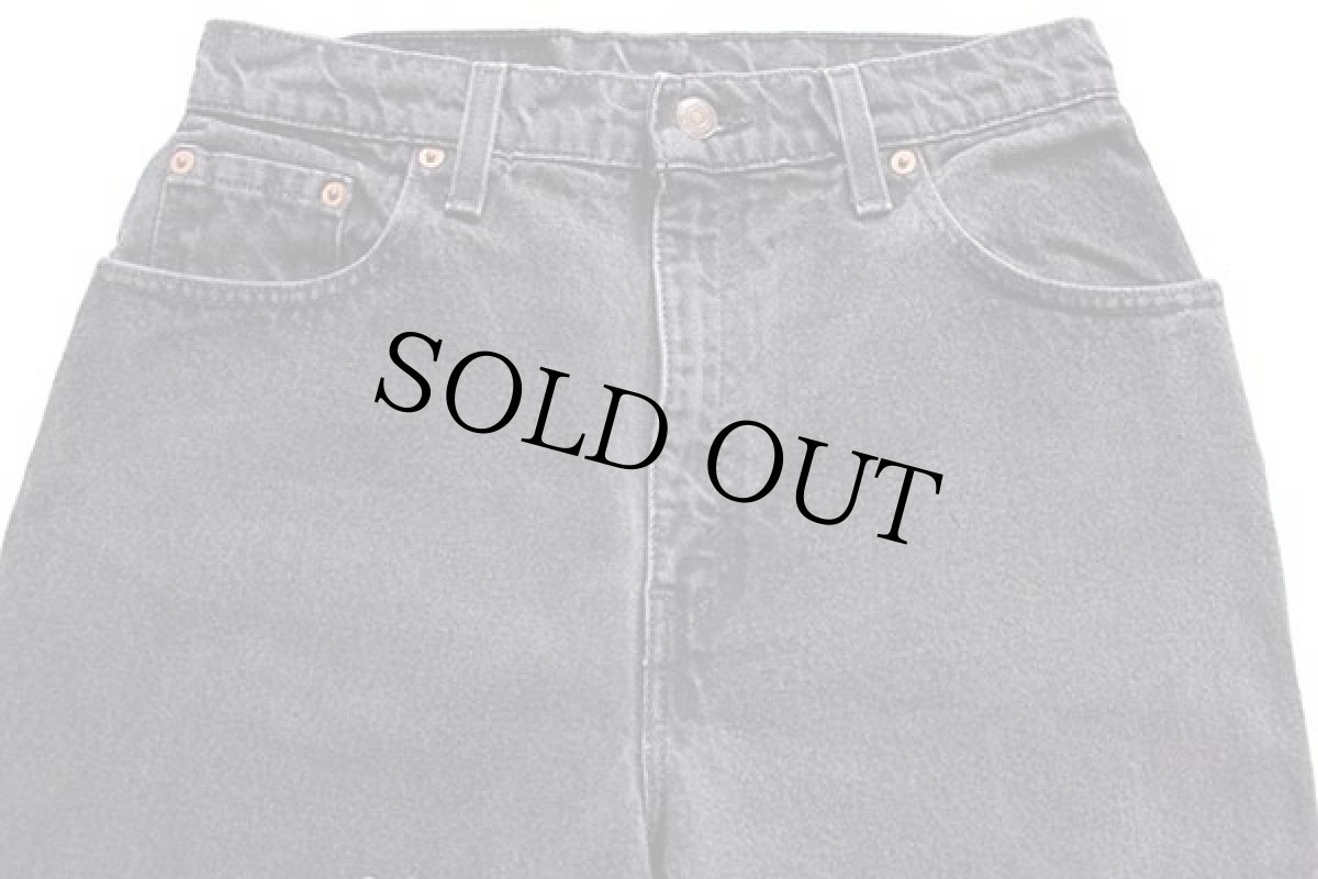 画像4: 90s USA製 Levi'sリーバイス 551 ブラック デニムパンツ 10 MED (4)