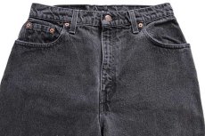 画像4: 90s USA製 Levi'sリーバイス 551 ブラック デニムパンツ 10 MED (4)