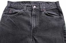 画像4: 90s カナダ製 Levi'sリーバイス 619 ブラック デニムパンツ w32 L32 (4)