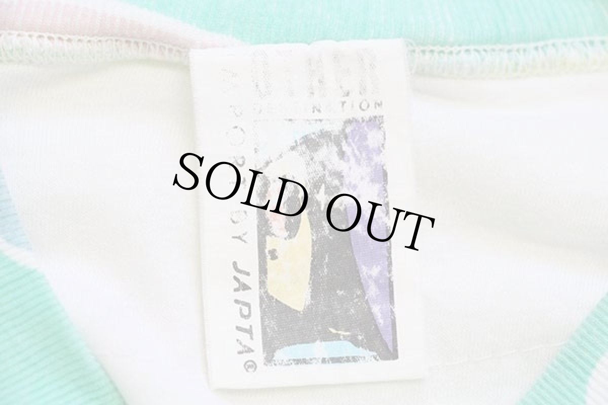 画像4: 90s OTHER DESTINATION アート 中綿入り コットン スウェット パステルカラー (4)