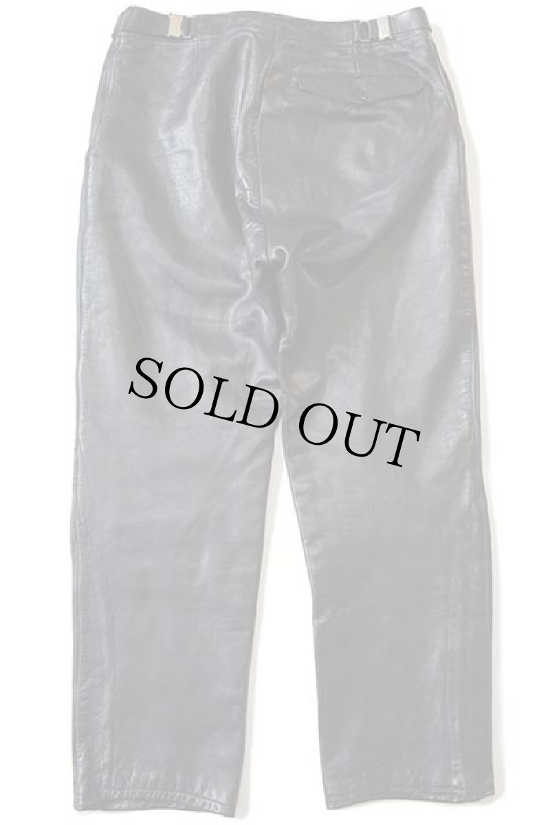 画像3: 70s HARRO レザーパンツ 黒 w33 (3)