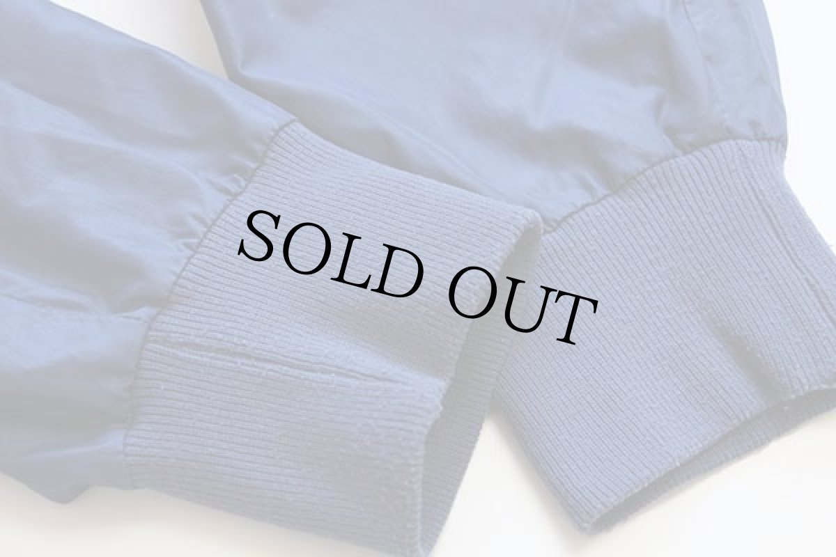 画像6: 80s 英国製 NIKEナイキ ワンポイント ツートン 切り替え ナイロンパーカー 紺×グレー M (6)