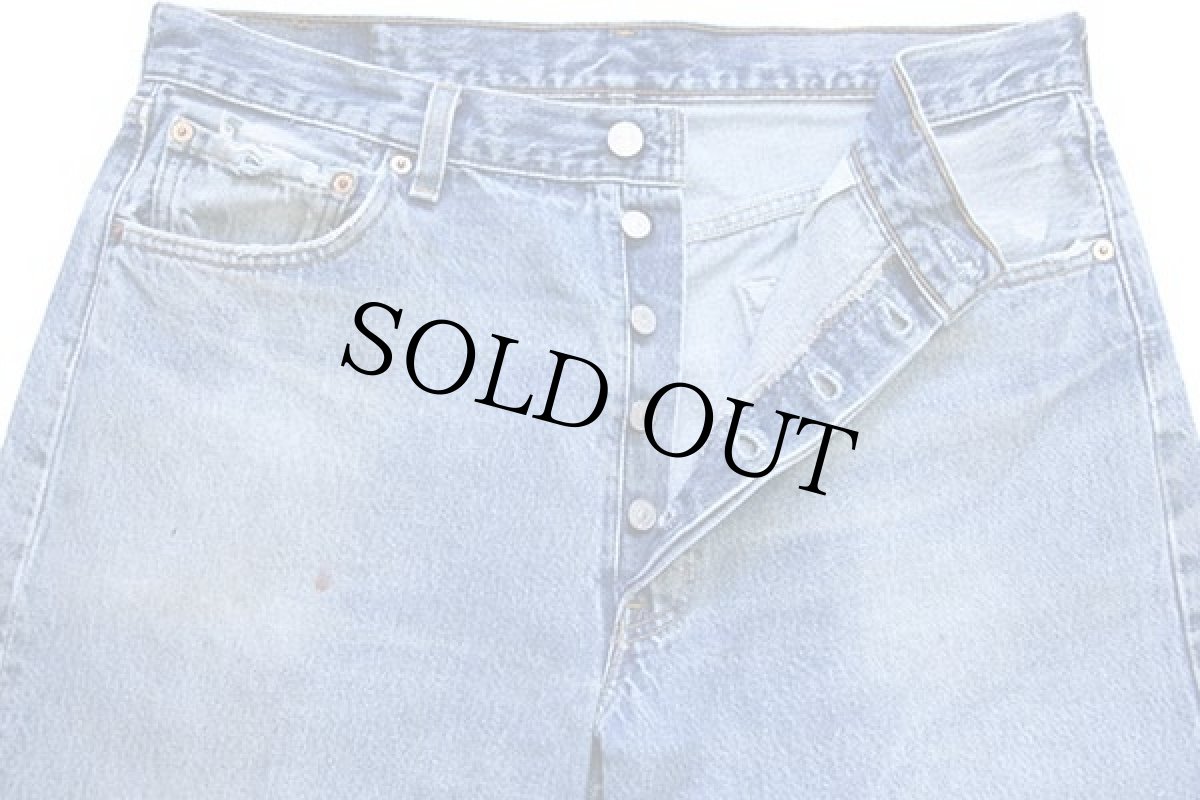 画像4: 00s USA製 Levi'sリーバイス 501 ペンキ飛び デニムパンツ W36 L34 (4)