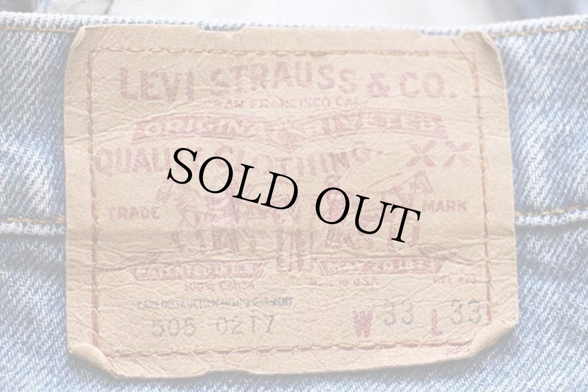 画像6: 80s USA製 Levi'sリーバイス 505 デニムパンツ w33 L33★51 (6)