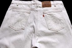 画像5: 90s USA製 Levi'sリーバイス 550 カラーデニムパンツ 生成り w38 L30 (5)