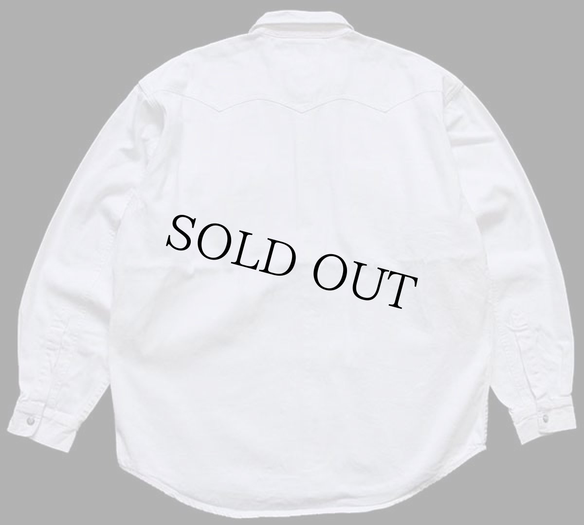 画像2: 90s Levi'sリーバイス ホワイトデニム ウエスタンシャツ L (2)