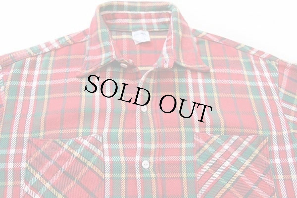 画像3: 70s JCPenney BIGMACビッグマック チェック コットン フランネルシャツ LT (3)