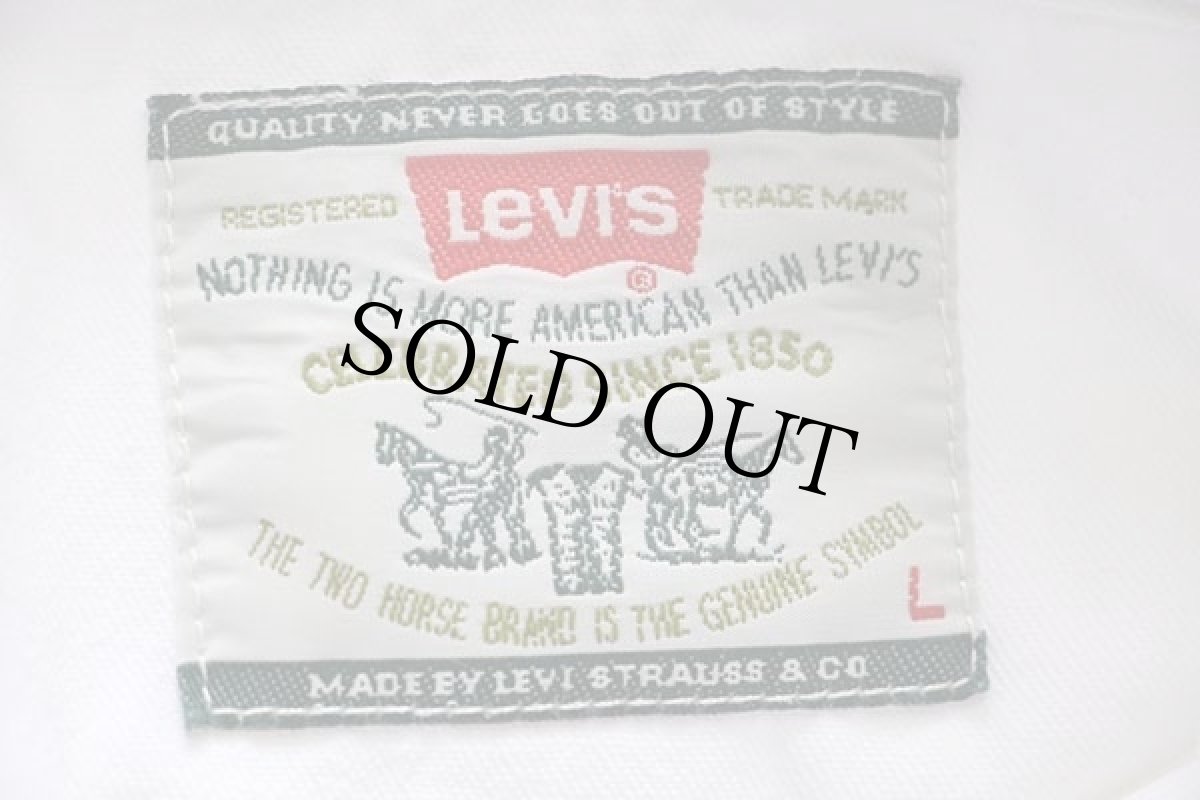 画像4: 90s Levi'sリーバイス ホワイトデニム ウエスタンシャツ L (4)