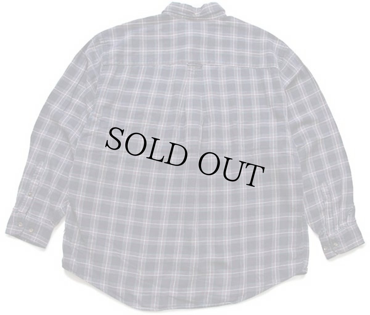 画像2: 90s EddieBauerエディーバウアー タータンチェック 三点留め ボタンダウン コットン ライトネルシャツ L (2)