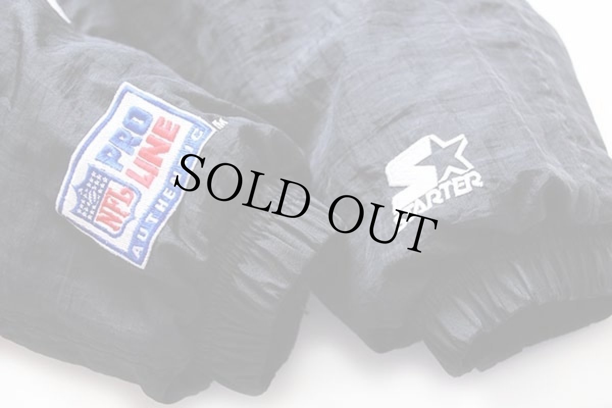 画像6: 00s STARTERスターター NFL CAROLINA PANTHERS ロゴ刺繍 プルオーバー 中綿入り ナイロンパーカー ボーイズXL (6)