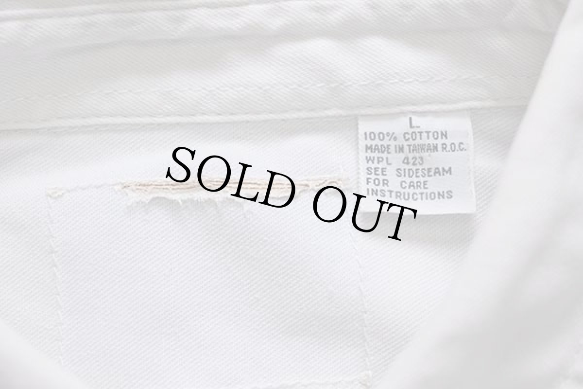 画像4: 90s Levi'sリーバイス ホワイト デニムシャツ L (4)