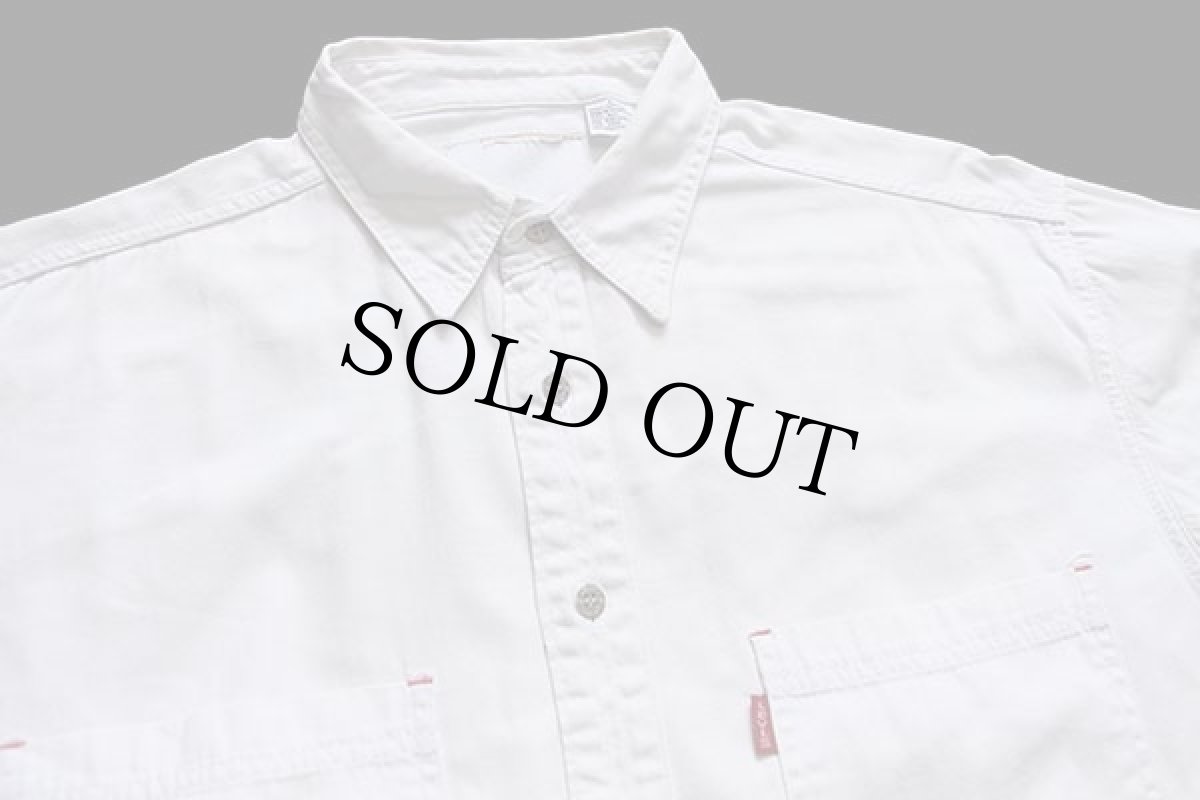 画像3: 90s Levi'sリーバイス ホワイト デニムシャツ L (3)