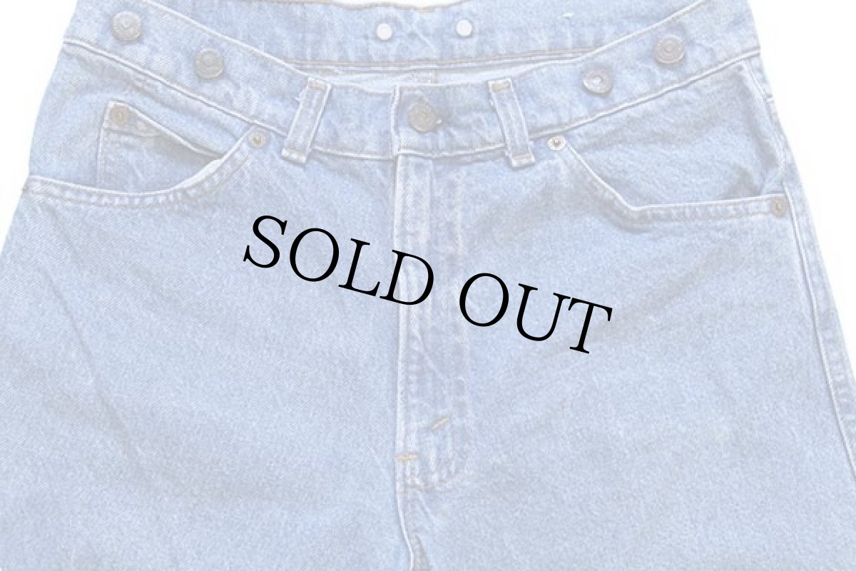 画像4: 80s USA製 Levi'sリーバイス 40552 サスペンダーボタン デニムパンツ W31 L34 (4)