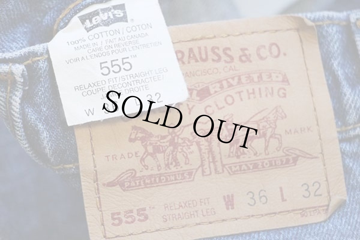 画像6: 90s カナダ製 Levi'sリーバイス 555 デニムパンツ w36 L32 (6)