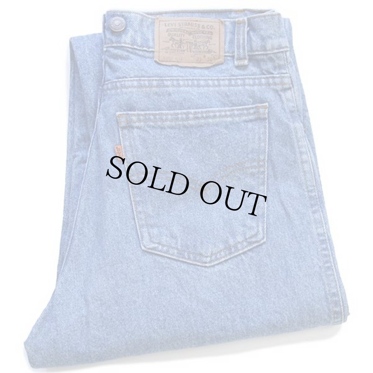 画像1: 80s USA製 Levi'sリーバイス 40552 サスペンダーボタン デニムパンツ W31 L34 (1)