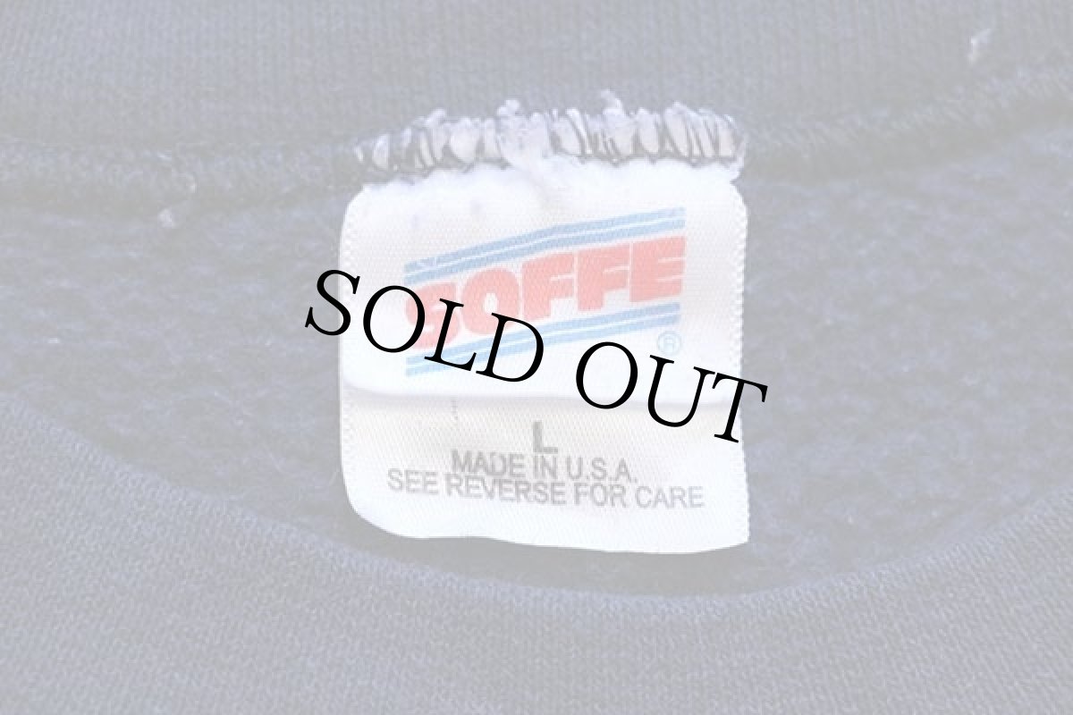 画像5: USA製 米軍 U.S.NAVY 両面リフレクタープリント 前V スウェット 紺 L (5)